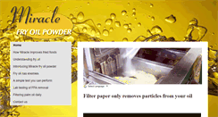 Desktop Screenshot of miraclefiltration.com